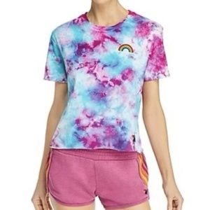 Aviator Nation Rainbow Embroidered Boyfriend-T.